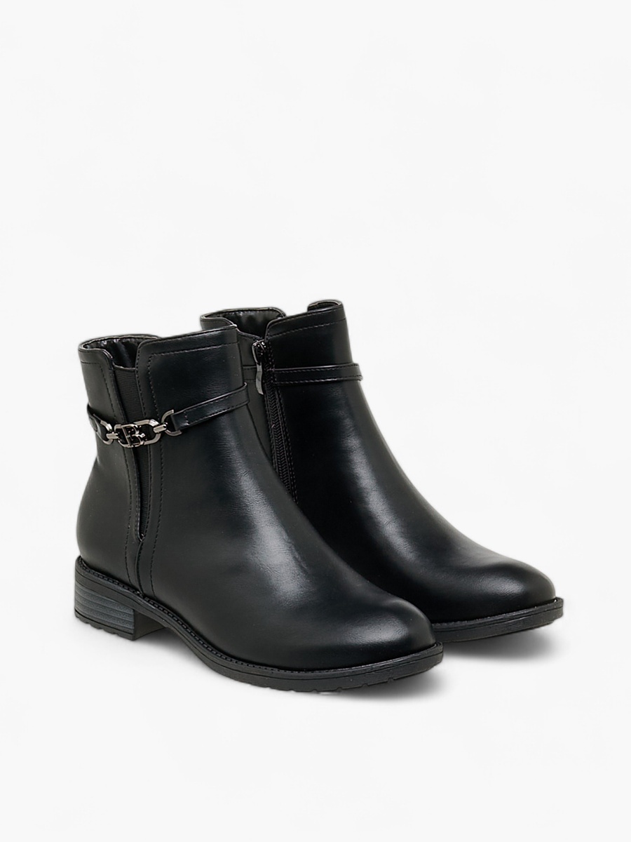 Women Zip Closure Ankle Boots