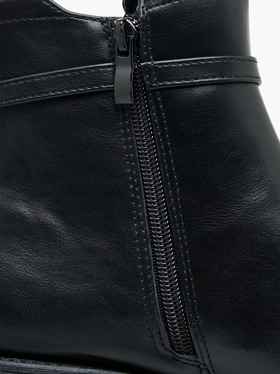 Women Zip Closure Ankle Boots