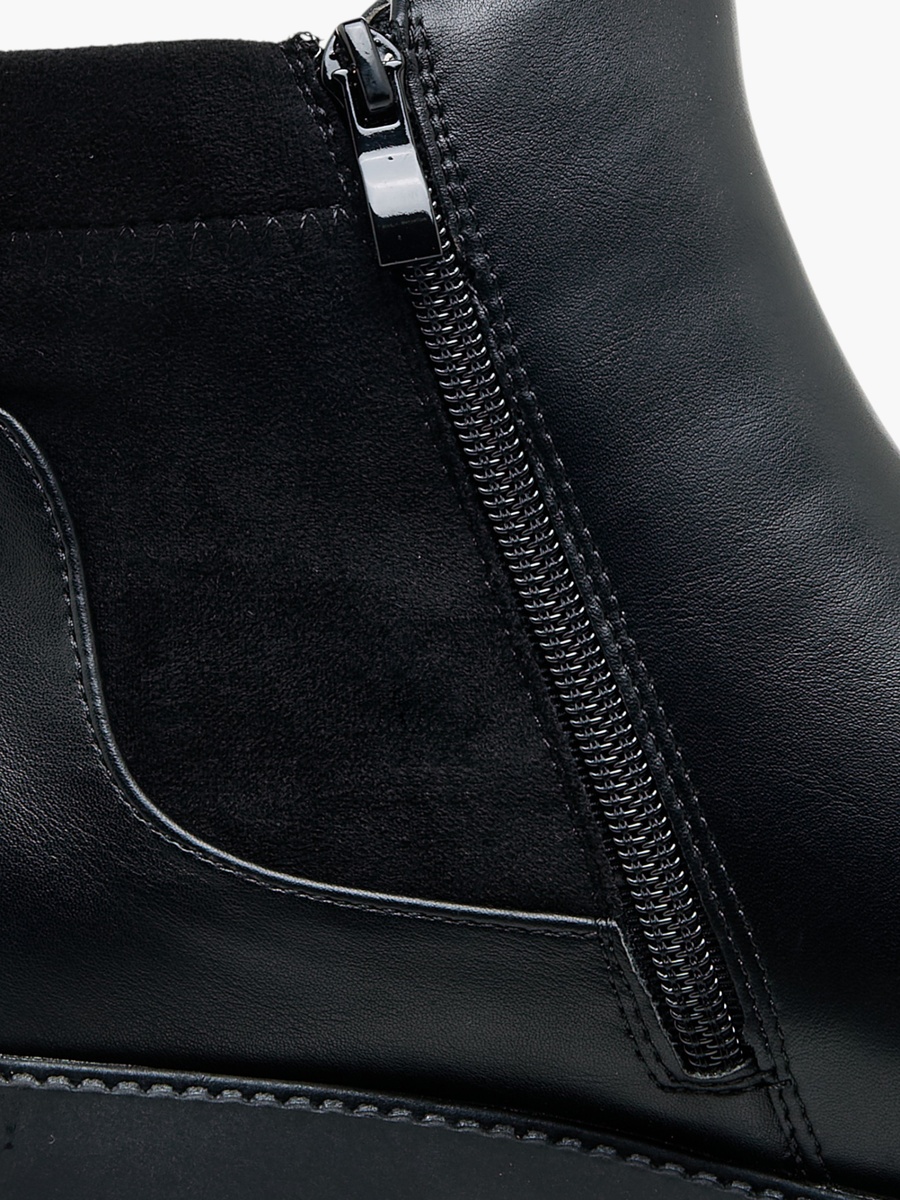 Women Zip Closure Ankle Boots