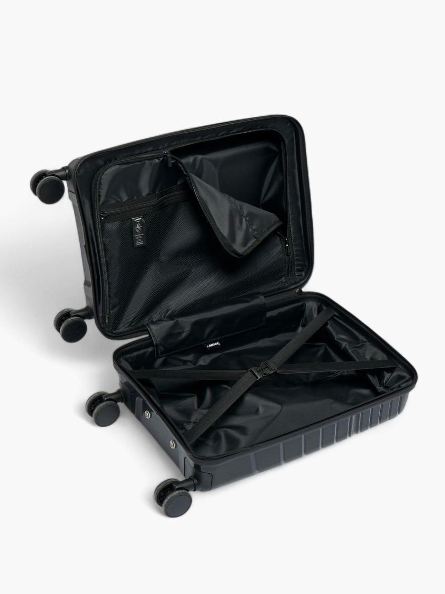 Textured Hardcase Trolley Bag with Retractable Handle - 20 Inches Check-in Bag