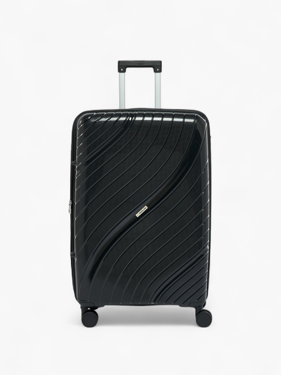 Textured Hardcase Trolley Bag with Retractable Handle - 28 Inches Check-in Bag