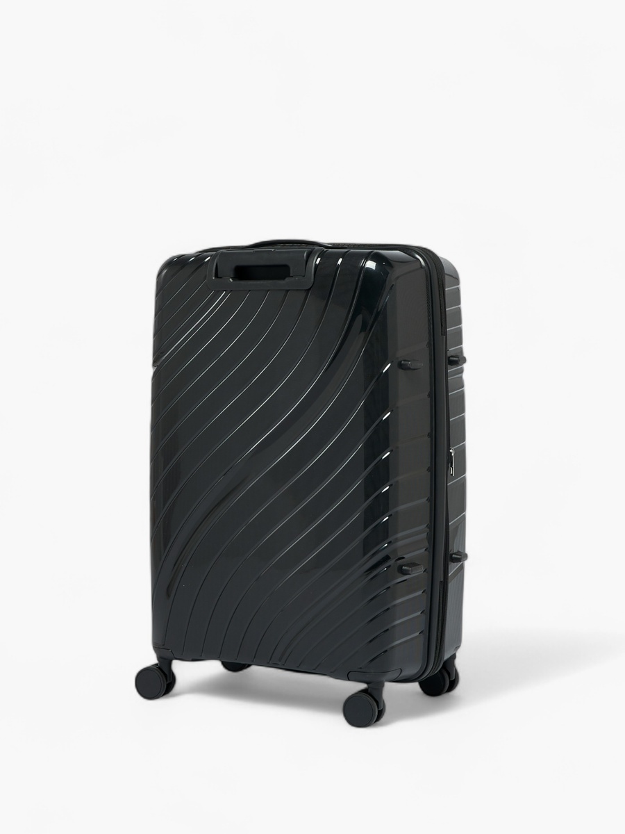 Textured Hardcase Trolley Bag with Retractable Handle - 28 Inches Check-in Bag