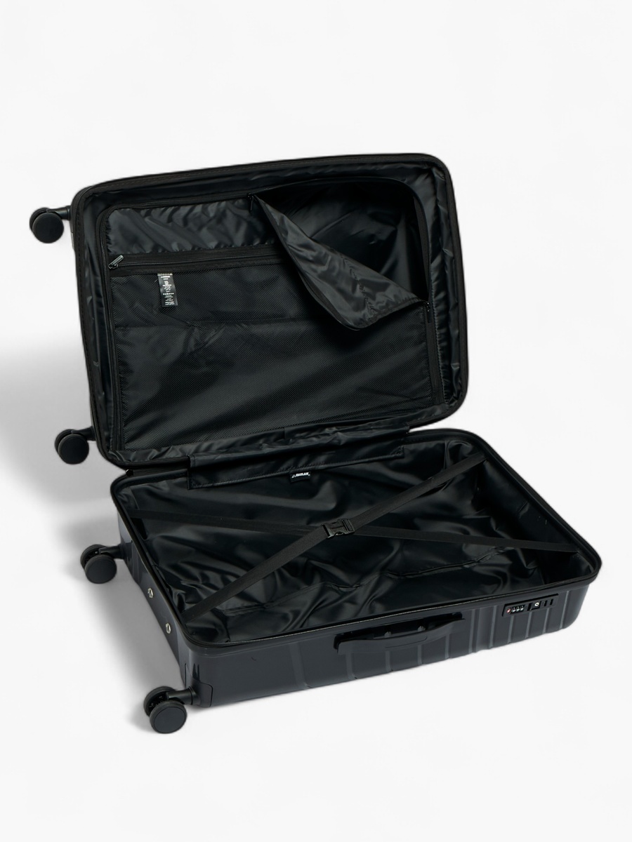 Textured Hardcase Trolley Bag with Retractable Handle - 28 Inches Check-in Bag