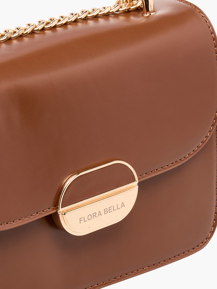 Solid Crossbody Bag with Detachable Strap - W 19 x D 5 x H 13 cm