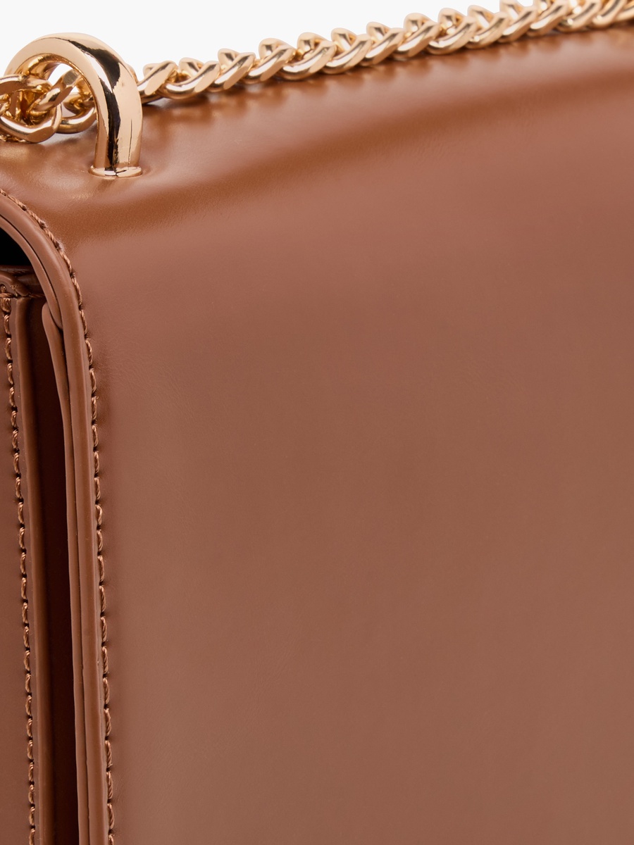 Solid Crossbody Bag with Detachable Strap - W 19 x D 5 x H 13 cm