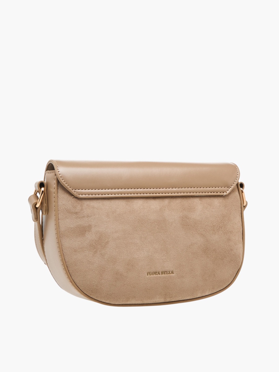 Solid Crossbody Bag with Adjustable Strap - W 16.5 x D 21 x H 6.5 cm