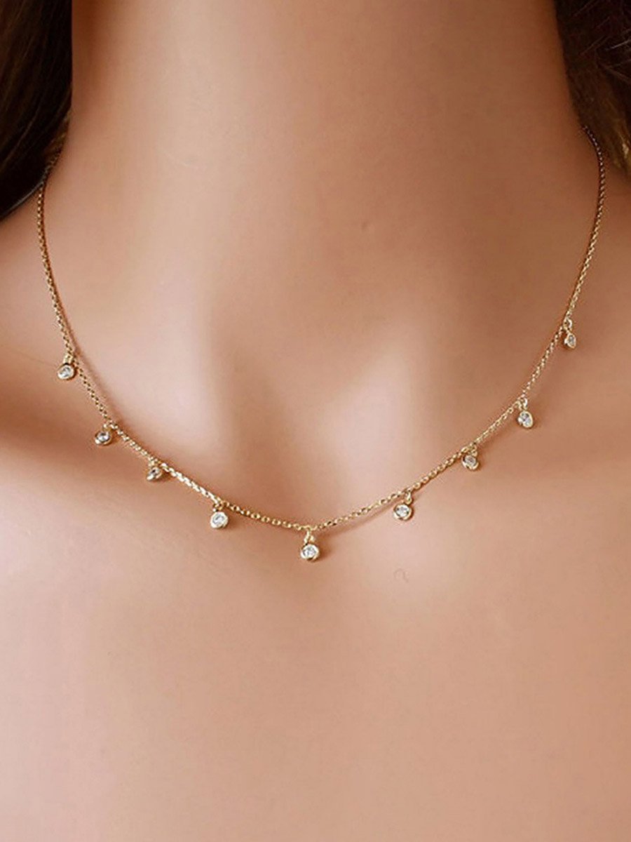 Round Drop Necklace