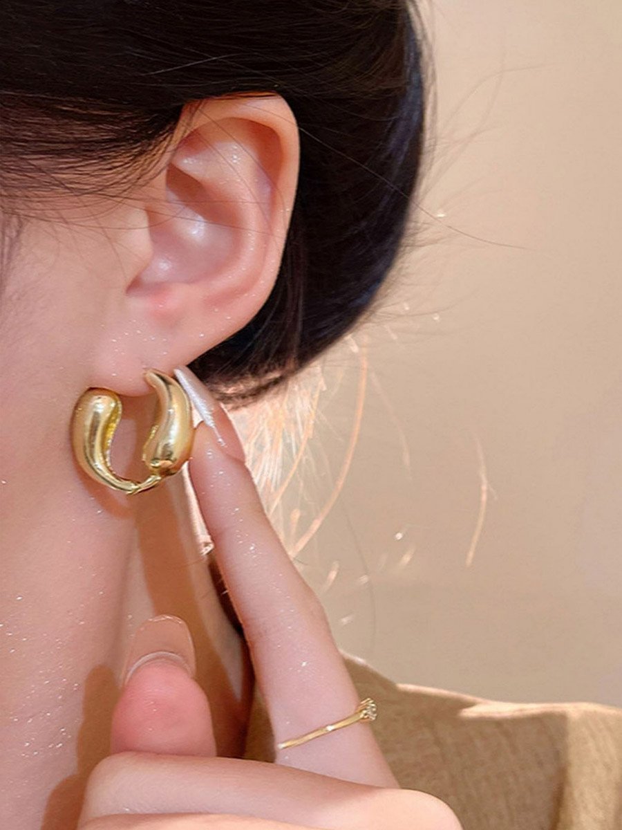 Solid Irregular Geometric Earrings