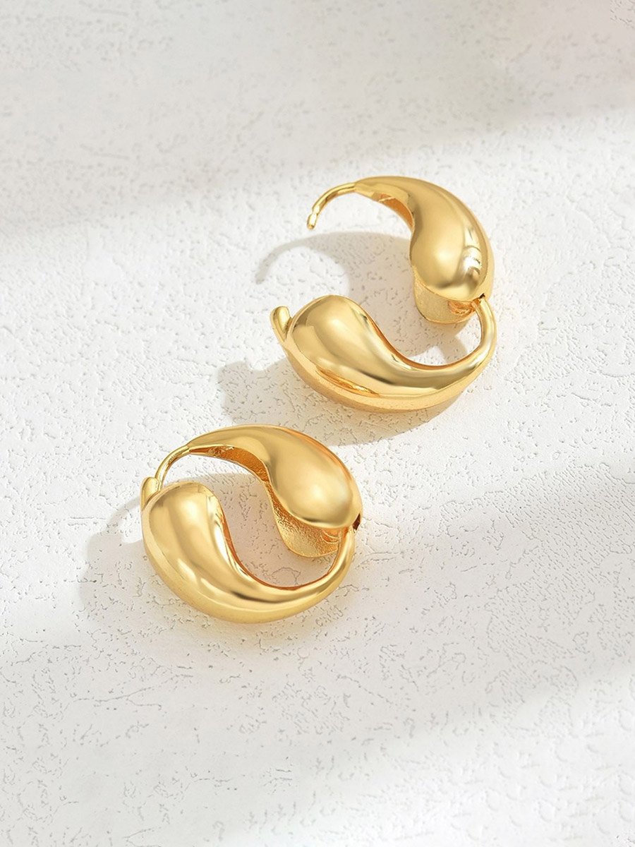 Solid Irregular Geometric Earrings