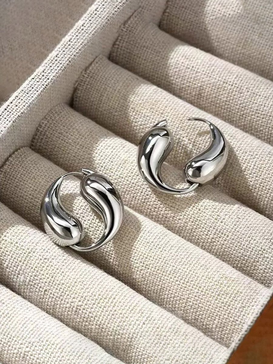 Solid Irregular Geometric Earrings