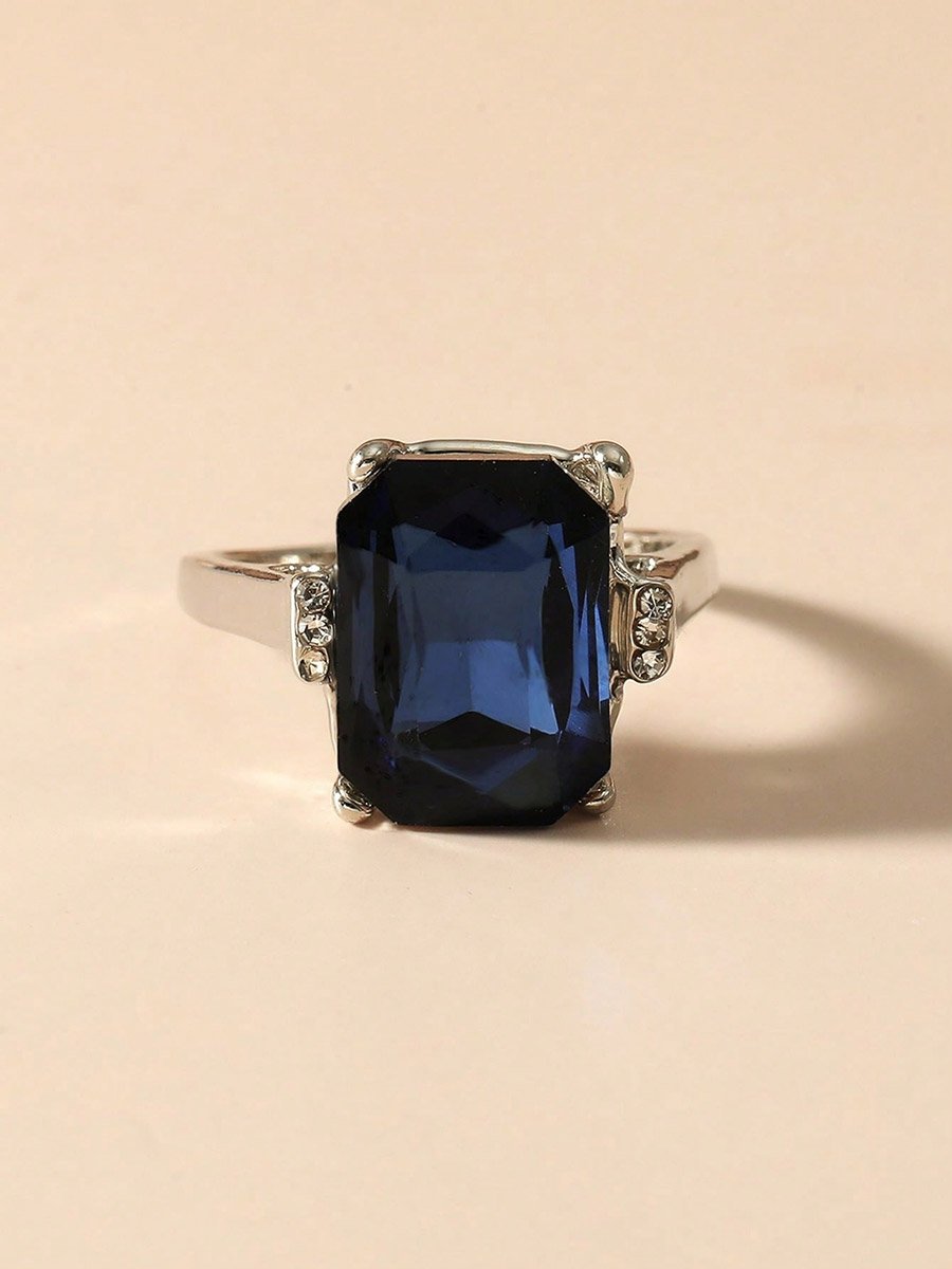 Square Gemstone Ring