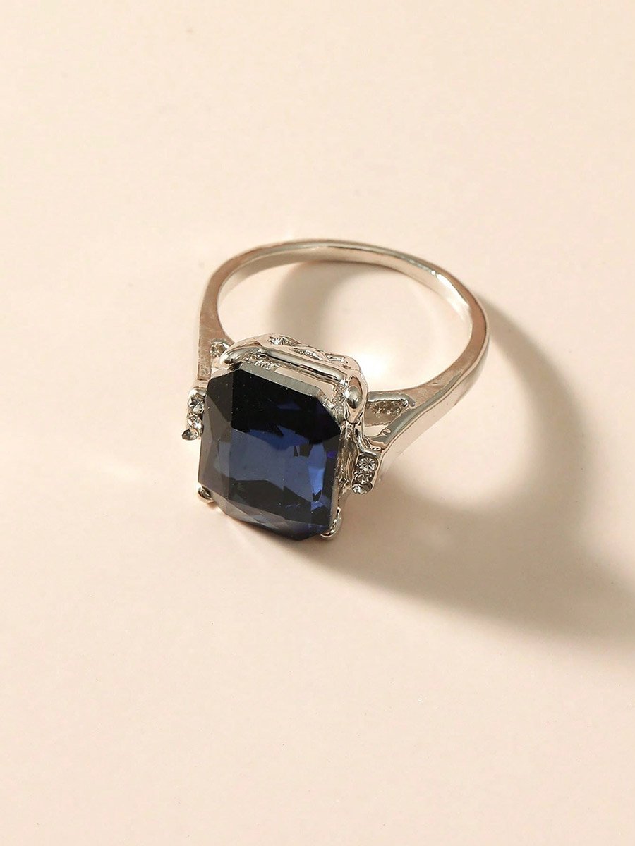 Square Gemstone Ring