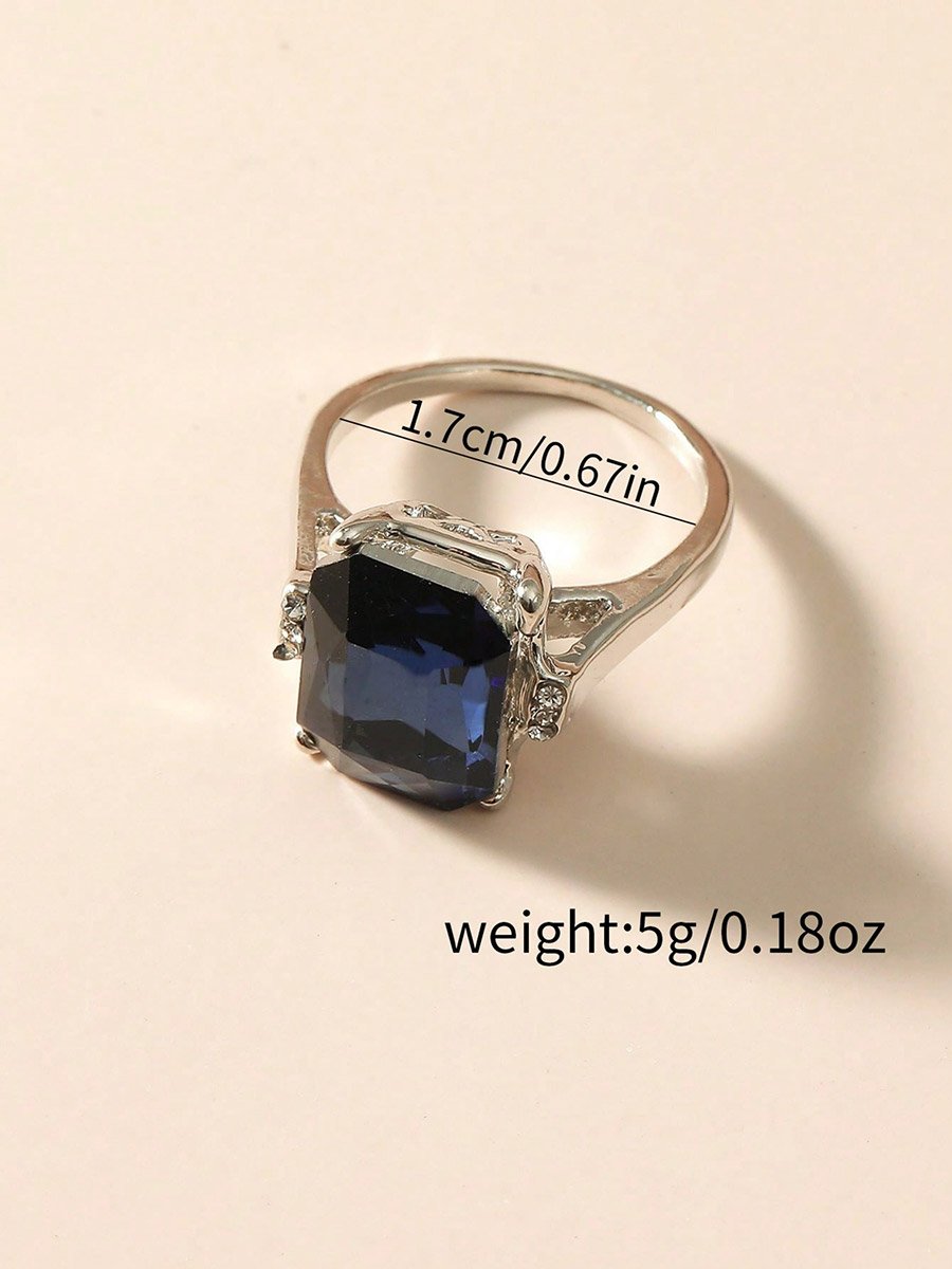Square Gemstone Ring