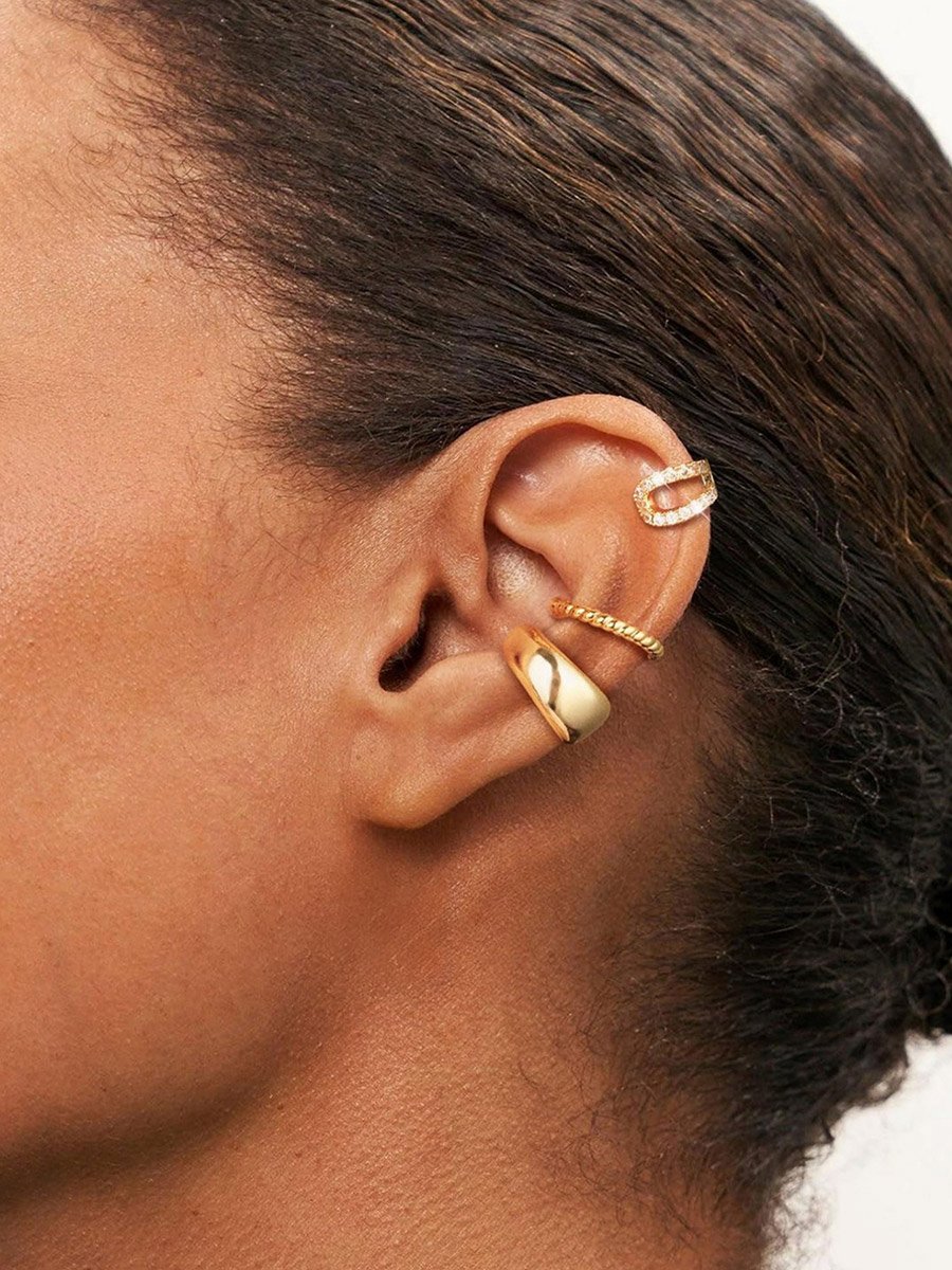 3-Piece Non Piercing Hoop Earrings Set