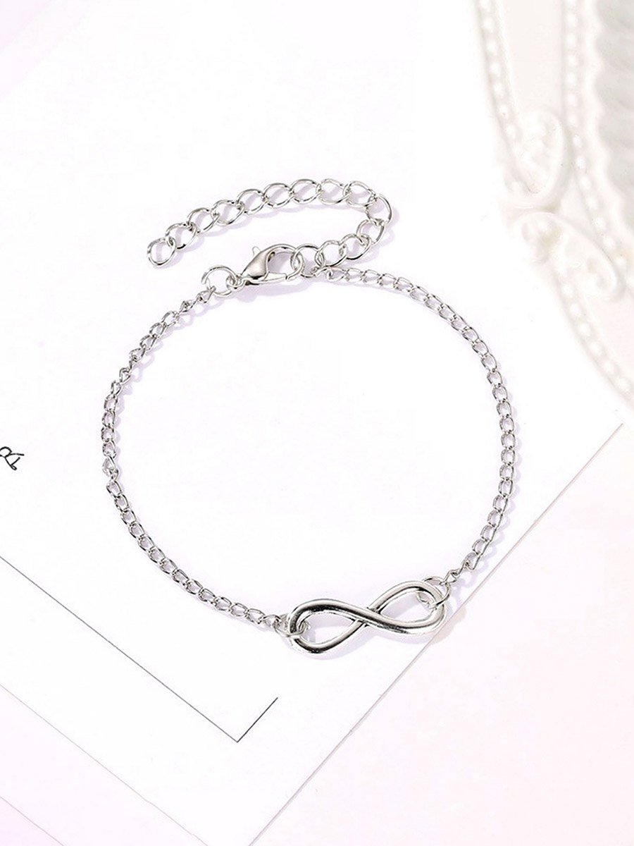 Infinity Symbol Thin Chain Bracelet