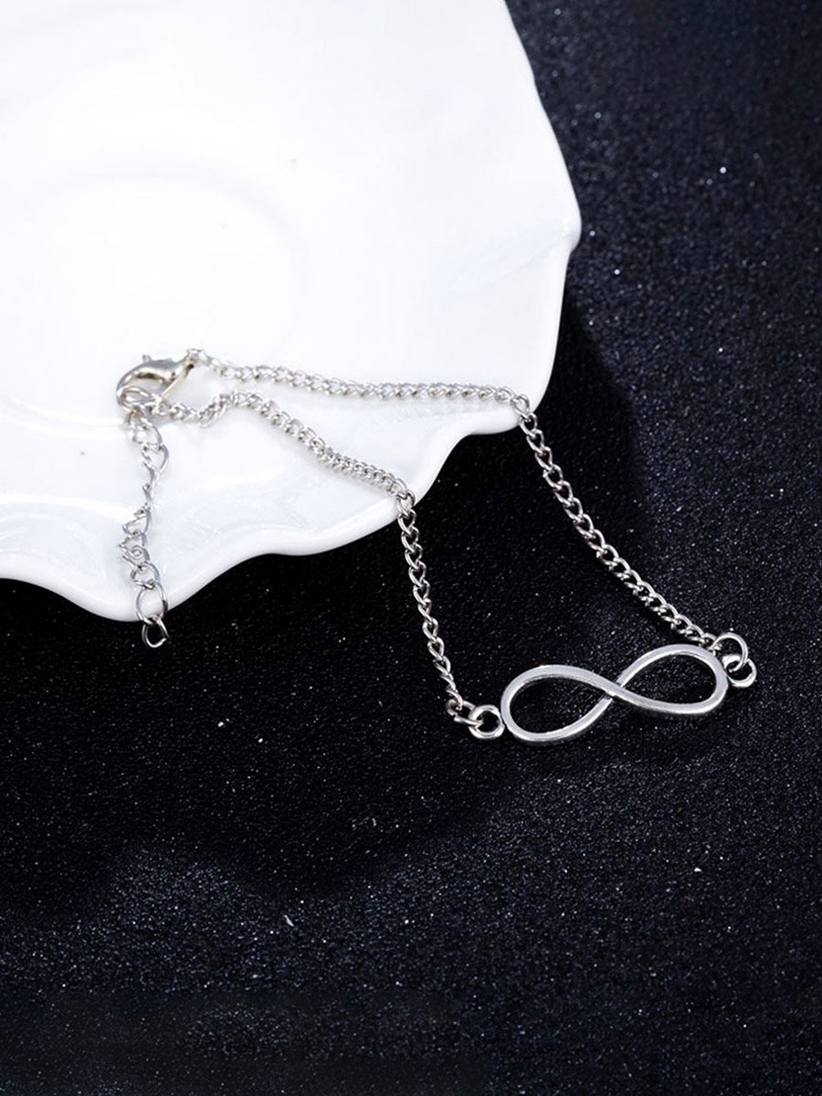 Infinity Symbol Thin Chain Bracelet