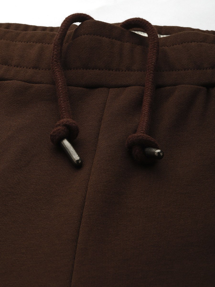 Men Brown Solid Joggers