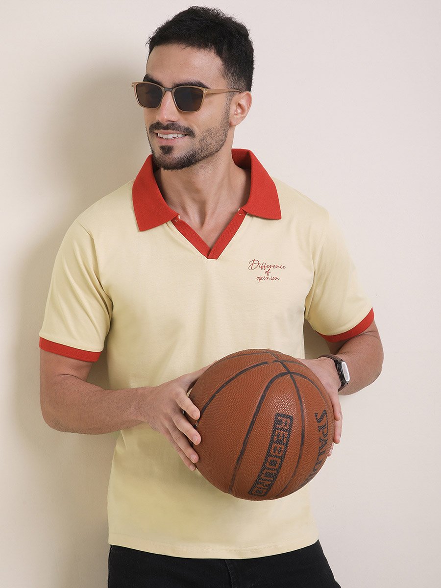 Men Relaxed Fit Printed Polo