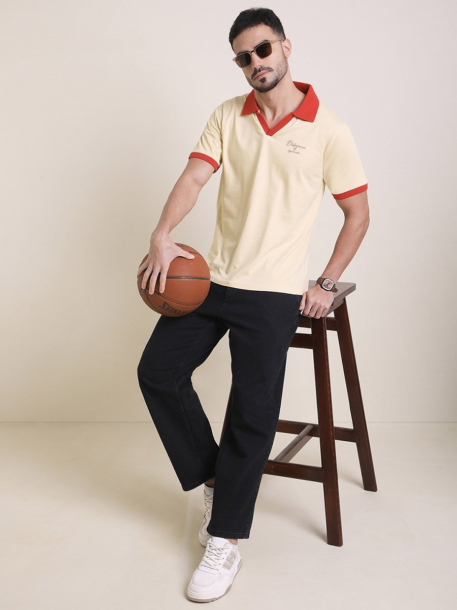 Men Relaxed Fit Printed Polo