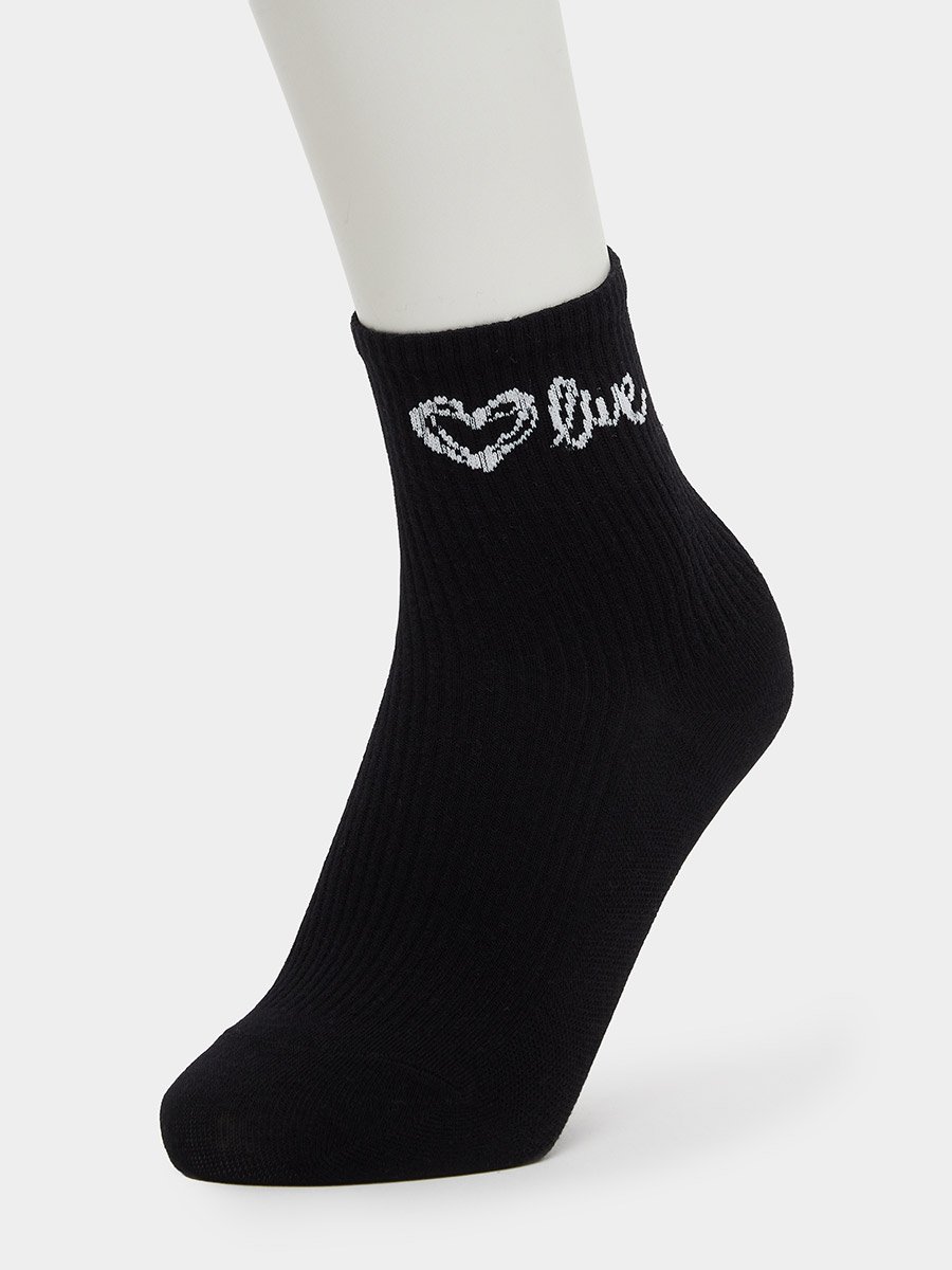 Pack of 3 - Heart Print Ankle Socks