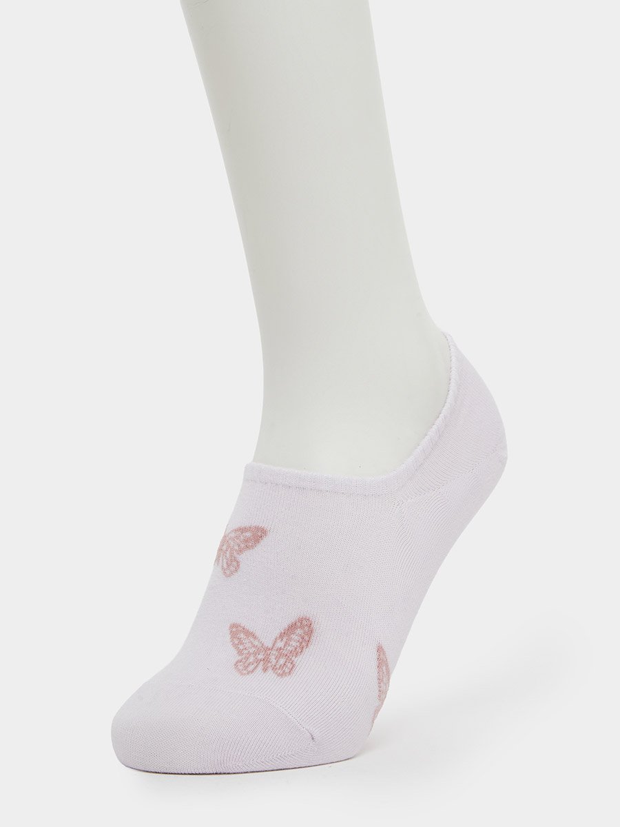 Pack of 3 - Butterfly Print No Show Socks