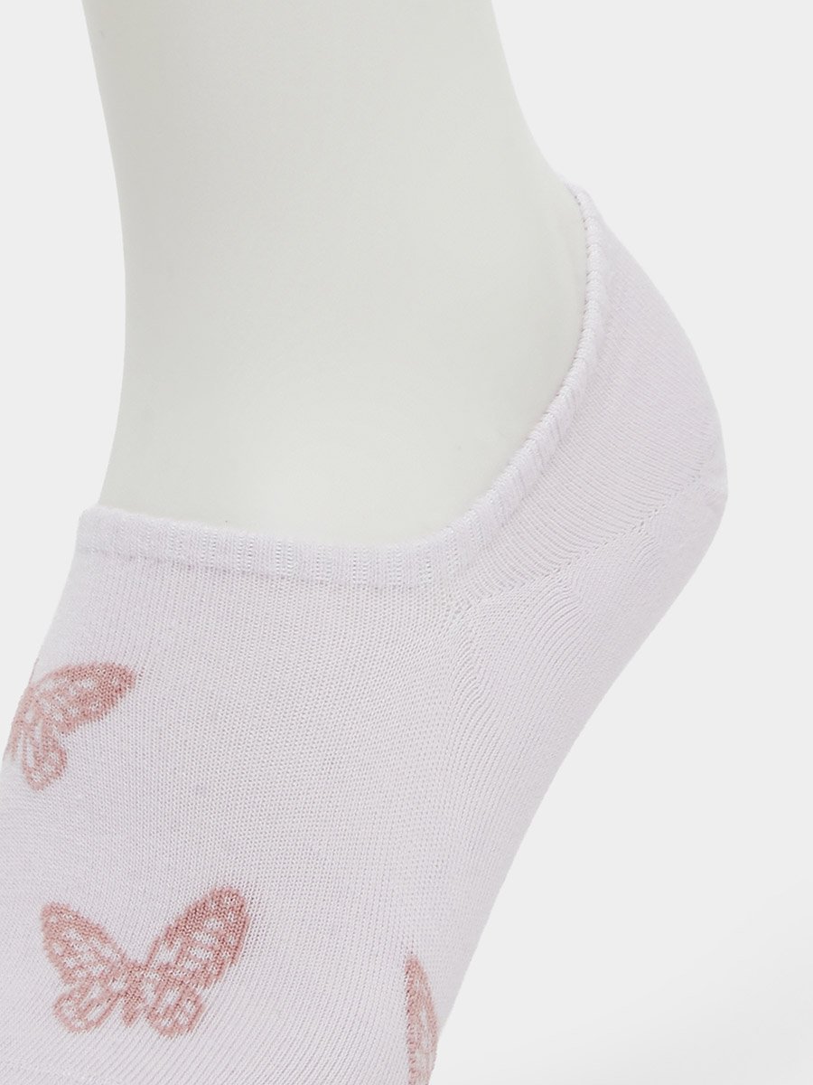 Pack of 3 - Butterfly Print No Show Socks