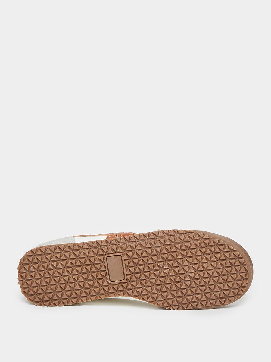 Women Brown Retro-Style Sneakers