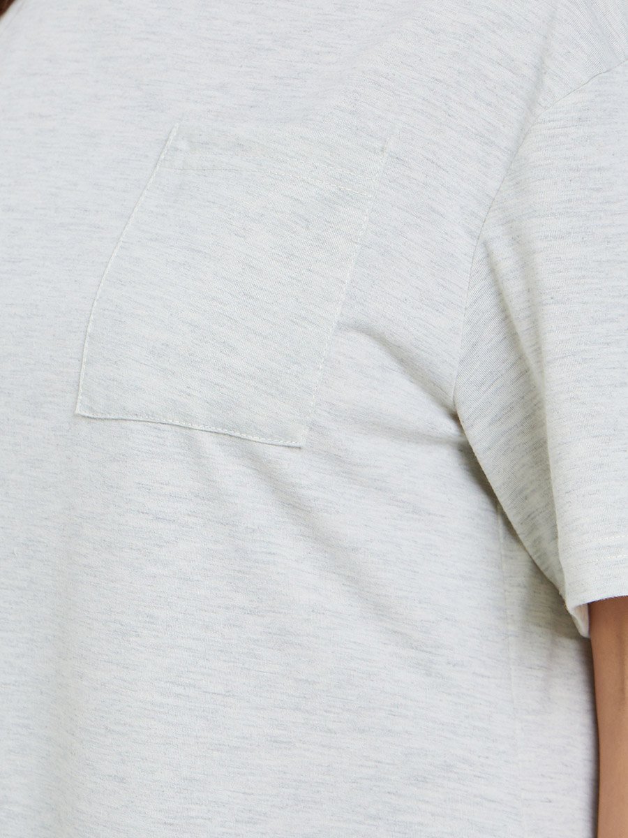 Women Grey Back Graphic Print Sleep T-Shirt