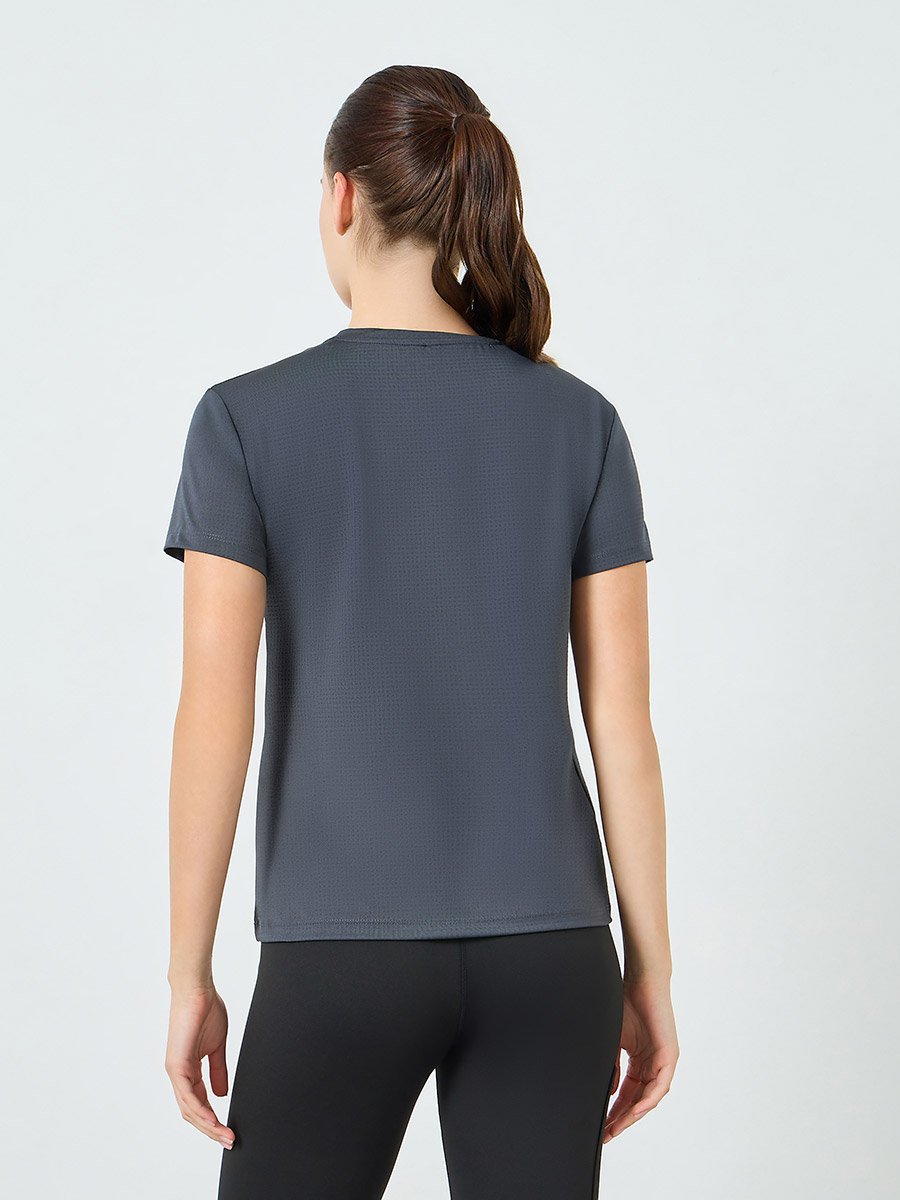 Pack of 2 - Textured Basic Short Sleeve Top