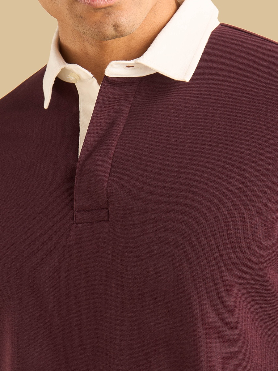 Regular Fit Collared Sweatshirt