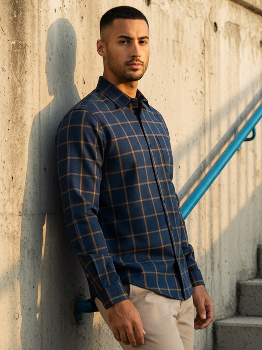 Checked Non Stretchable Flannel Shirt