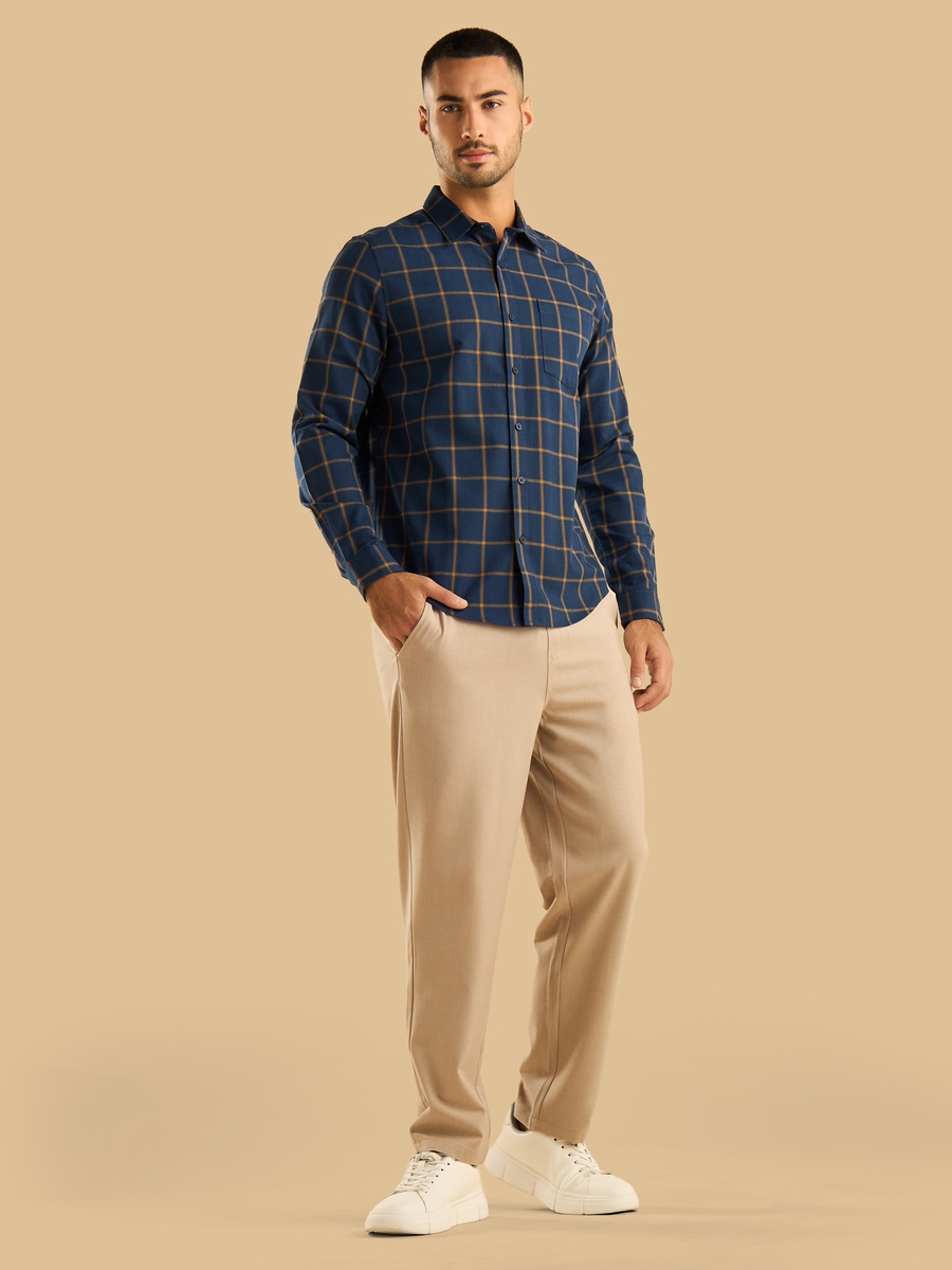 Checked Non Stretchable Flannel Shirt