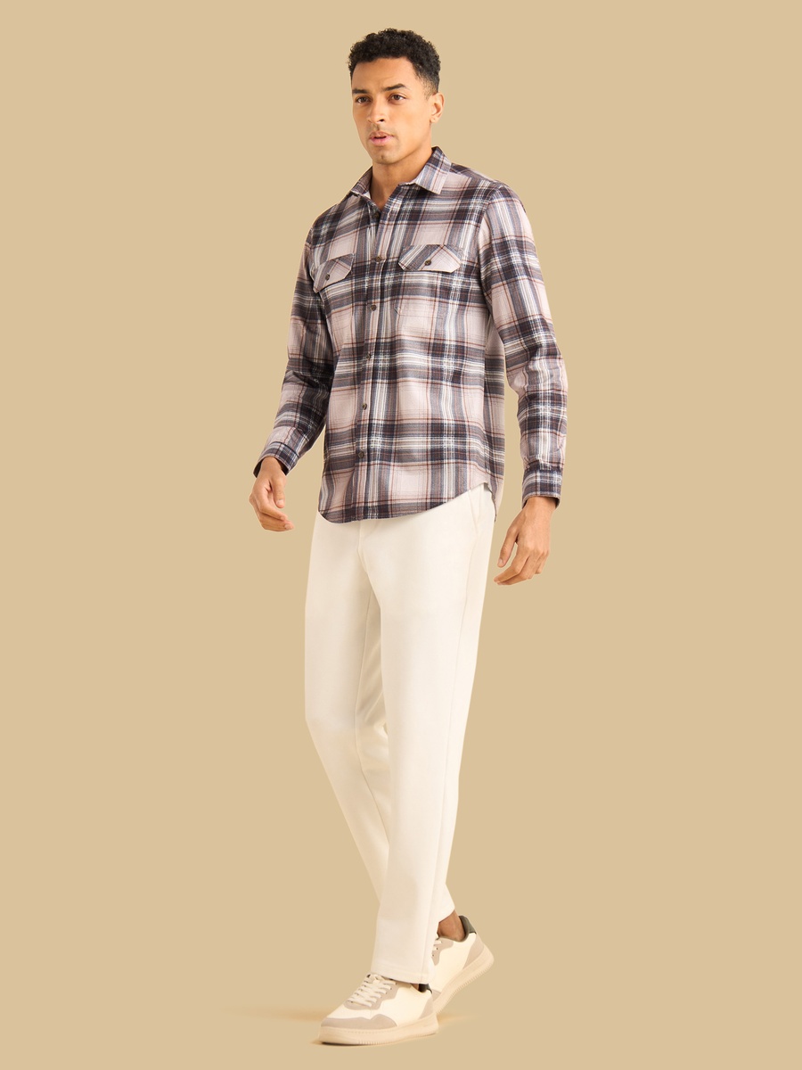 Checked Double Pocket Shirt