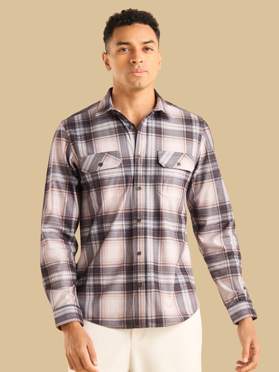 Checked Double Pocket Shirt