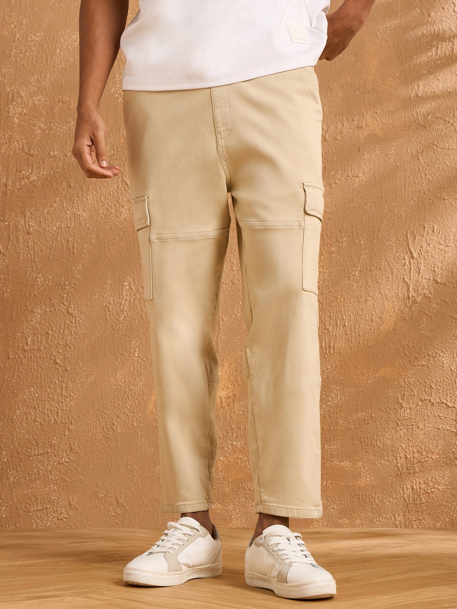 Plain Pull On Cargo Joggers
