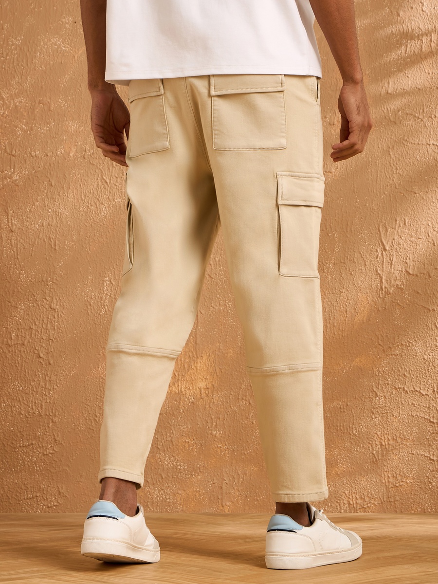 Plain Pull On Cargo Joggers