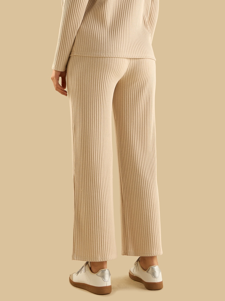 Ribbed Wide Leg Pants