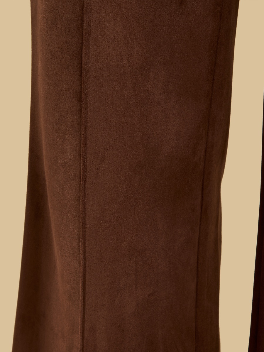 Suede Wide Leg Pants