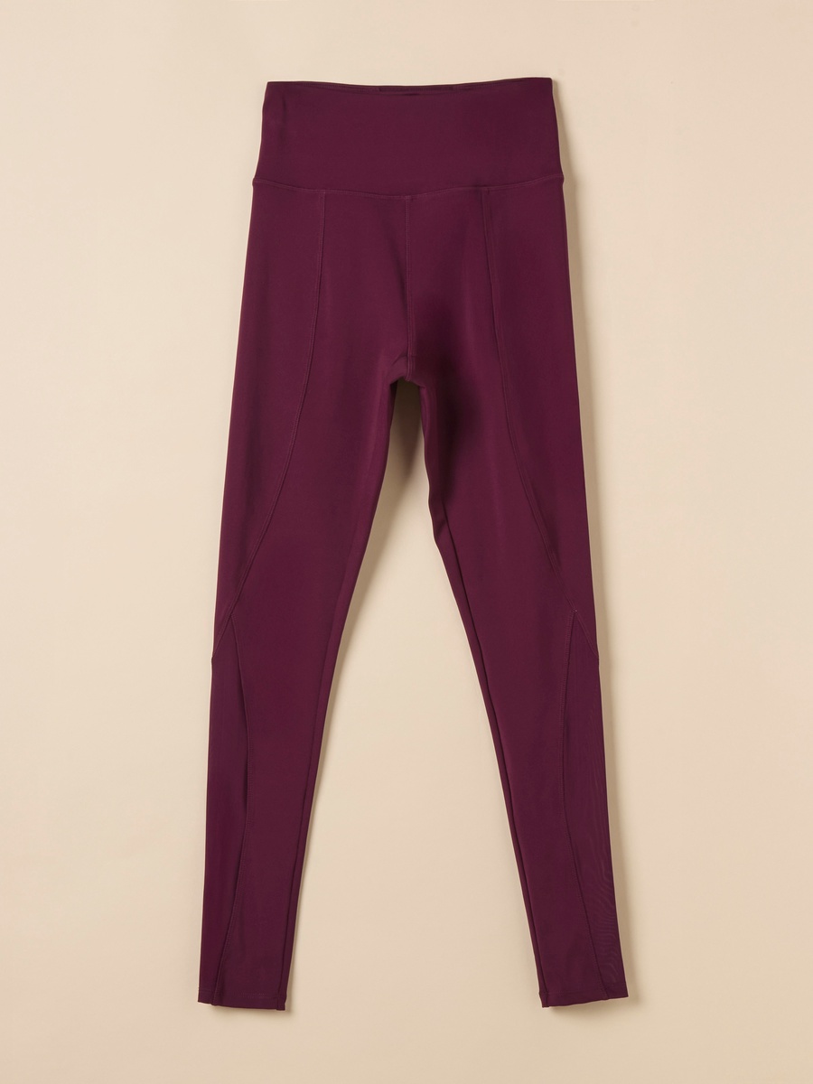 High-Rise Mesh Panel Leggings