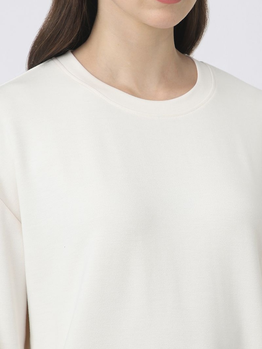 Asymetric Solid Colored Sweatshirt