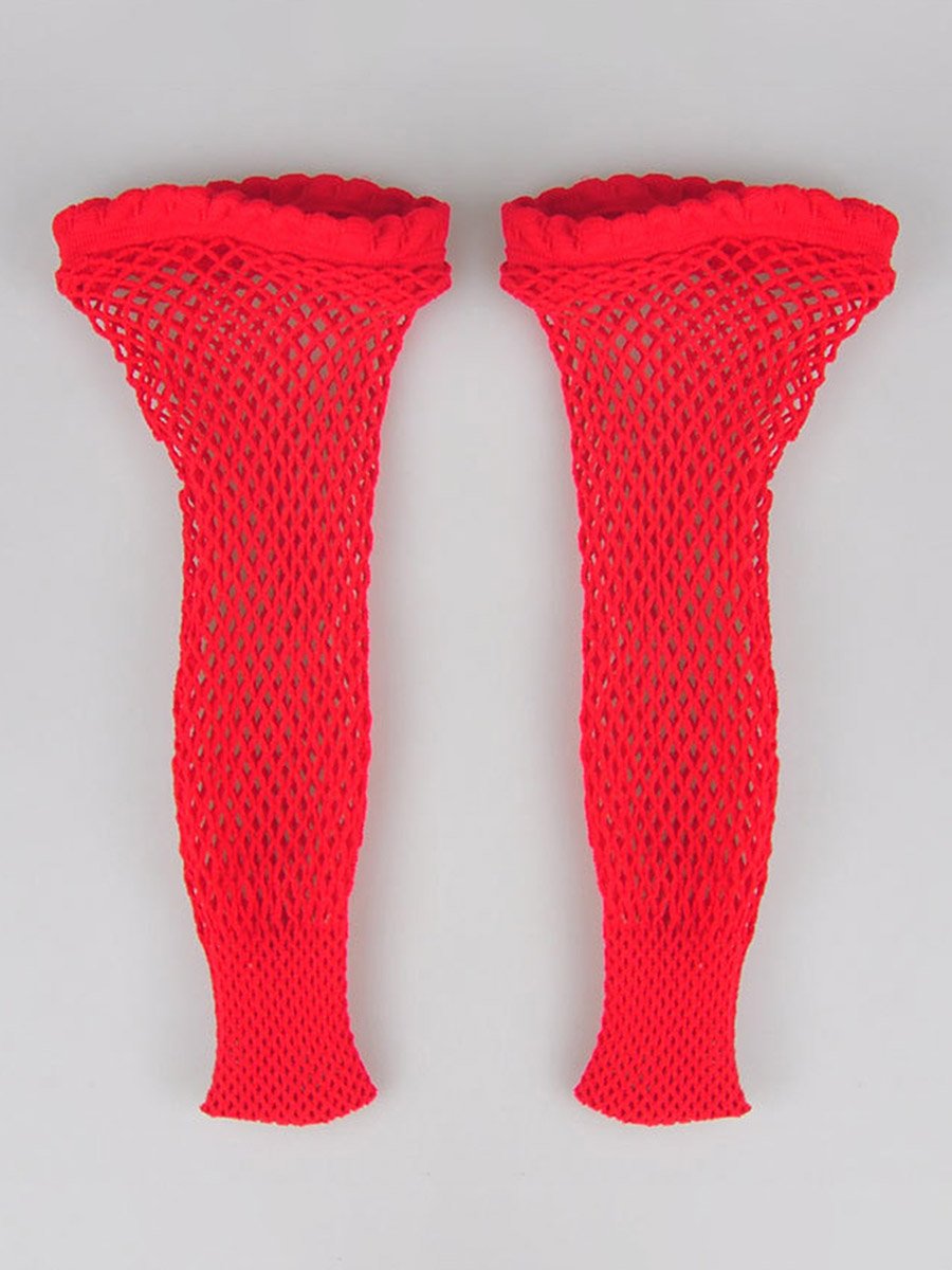 Pack of 2 - Ankle Fishnet Socks