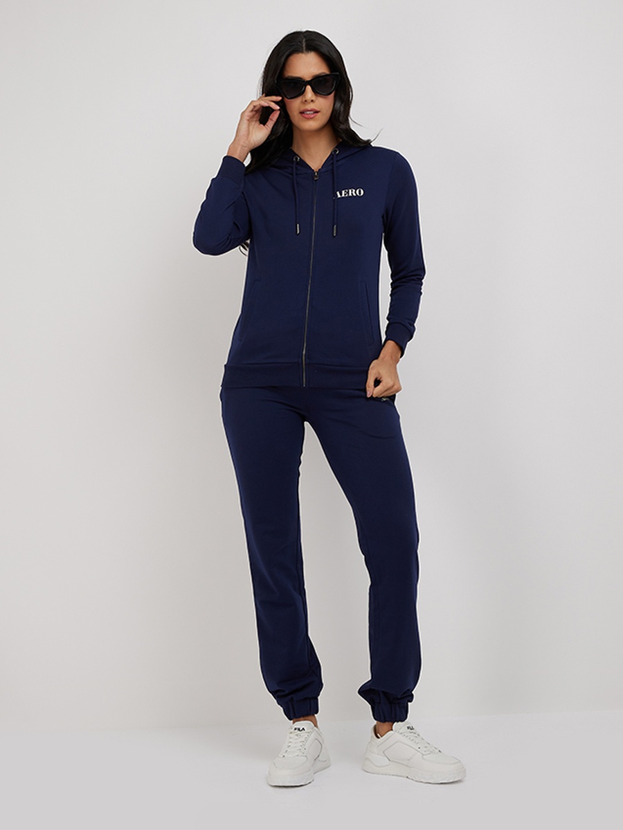 Printed Zip-Up Fleece Hoodie