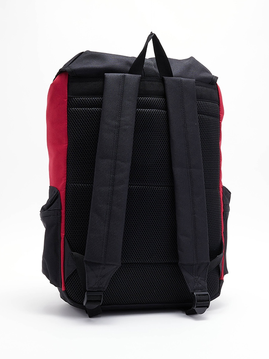 Color Block Backpack with Buckle Closure