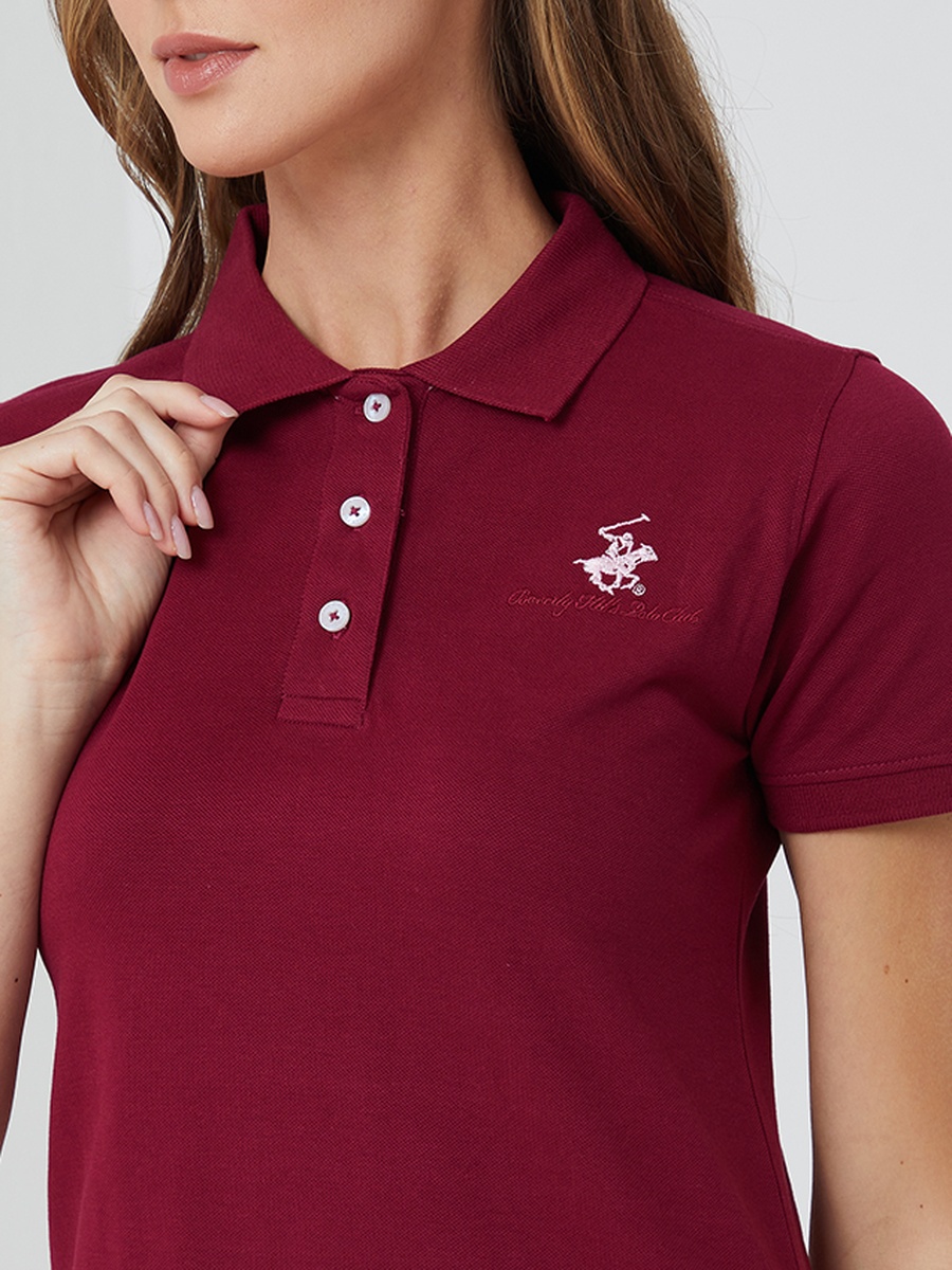 Logo Detail Short Sleeve Polo T-Shirt Dress