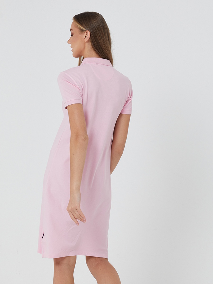 Logo Detail Short Sleeve Polo T-Shirt Dress