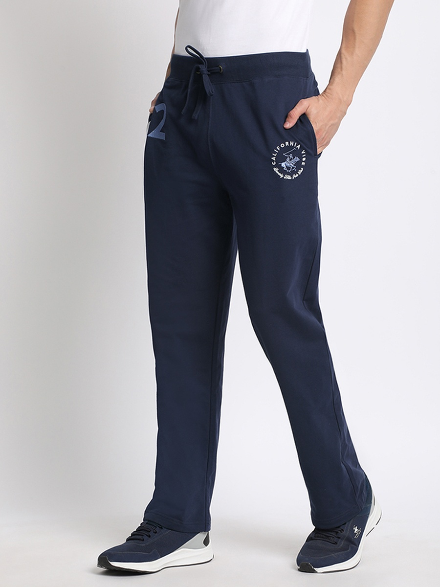 Printed Straight Leg Joggers with Drawstring