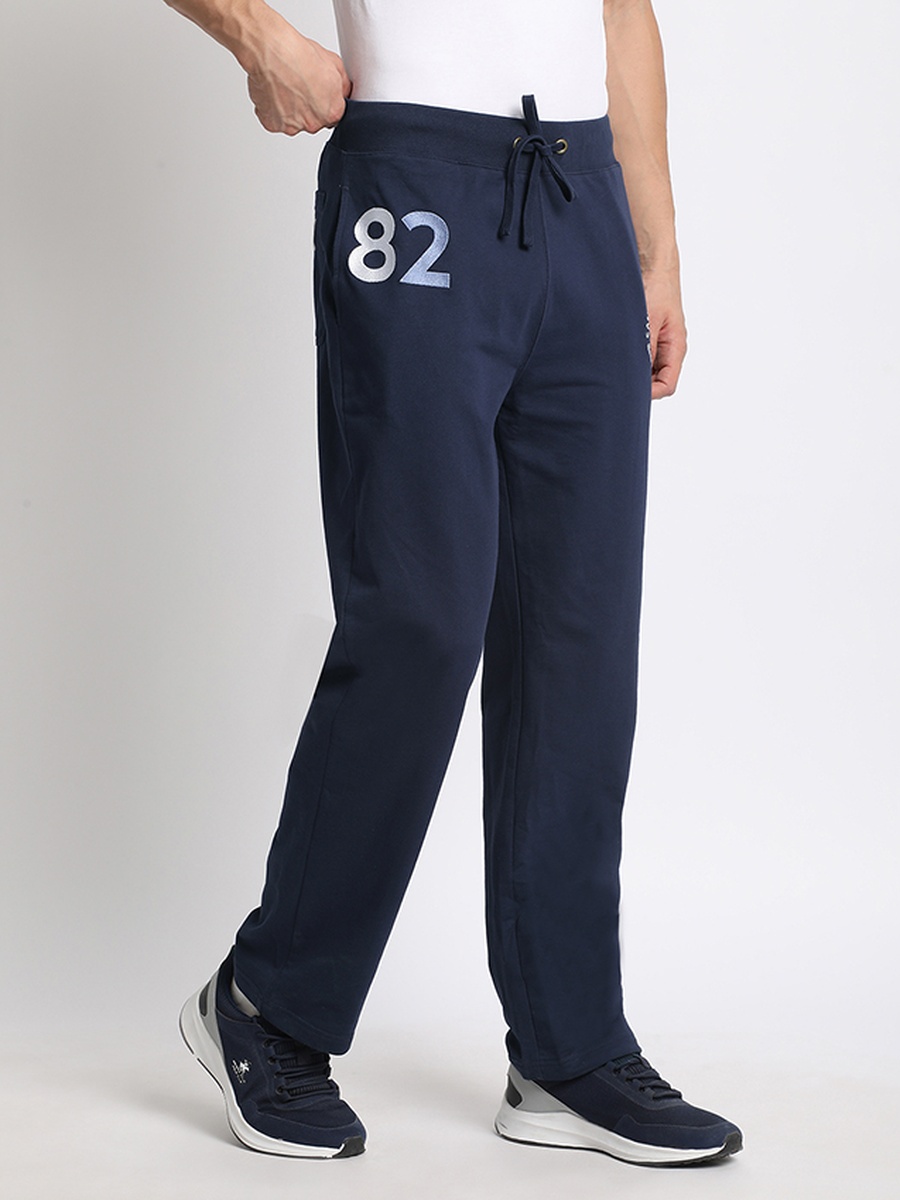 Printed Straight Leg Joggers with Drawstring