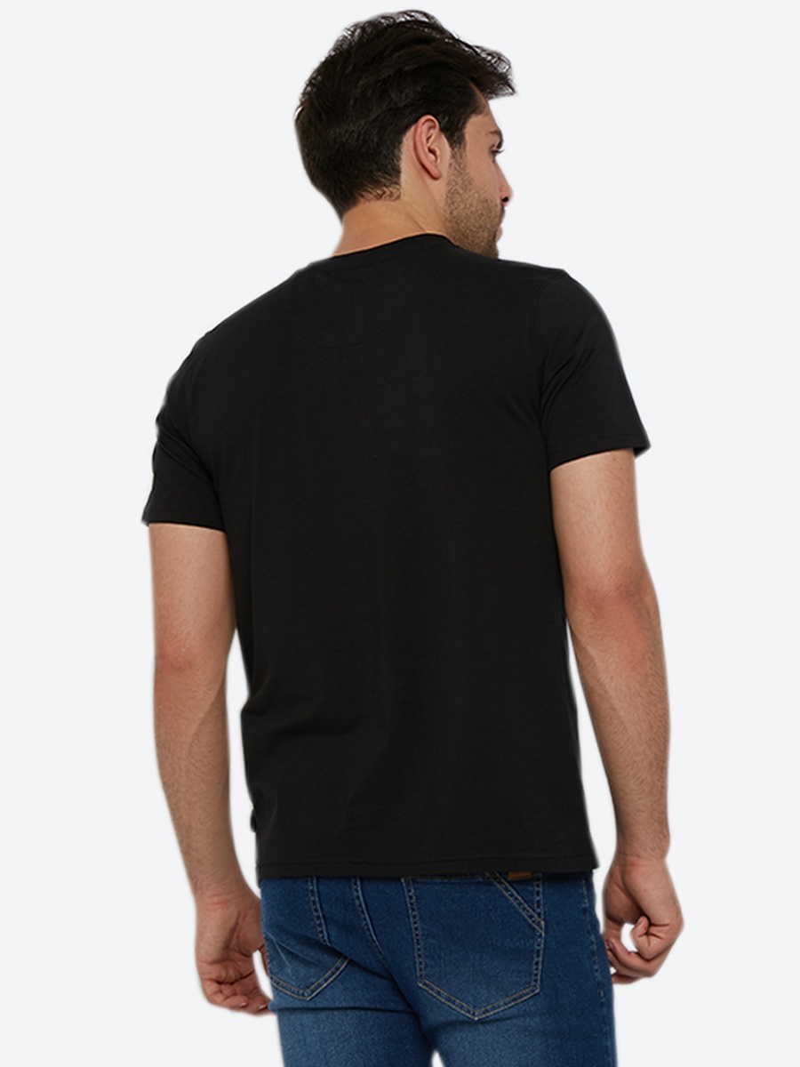 Logo Detail V Neck Short Sleeve T-Shirt