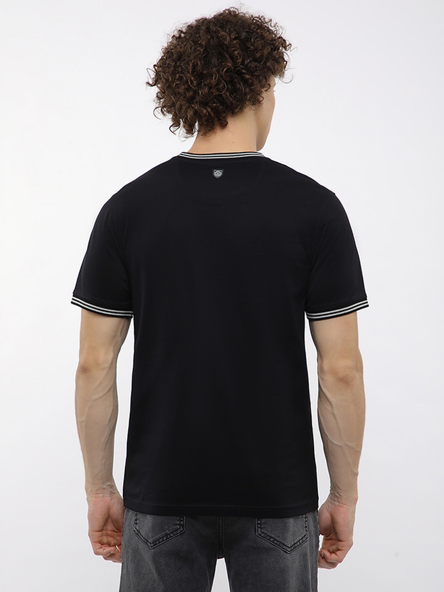 Logo Detail Tipped T-Shirt