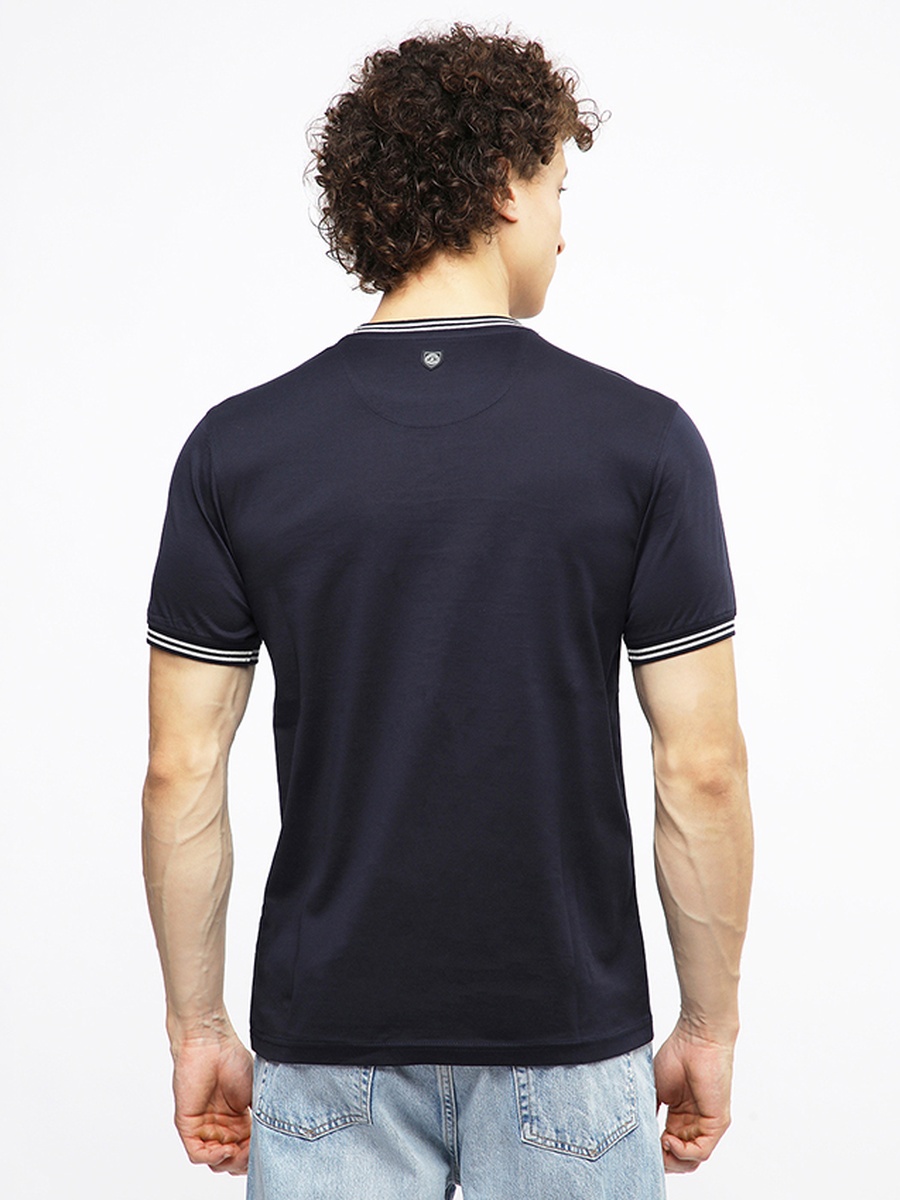 Logo Detail Tipped T-Shirt